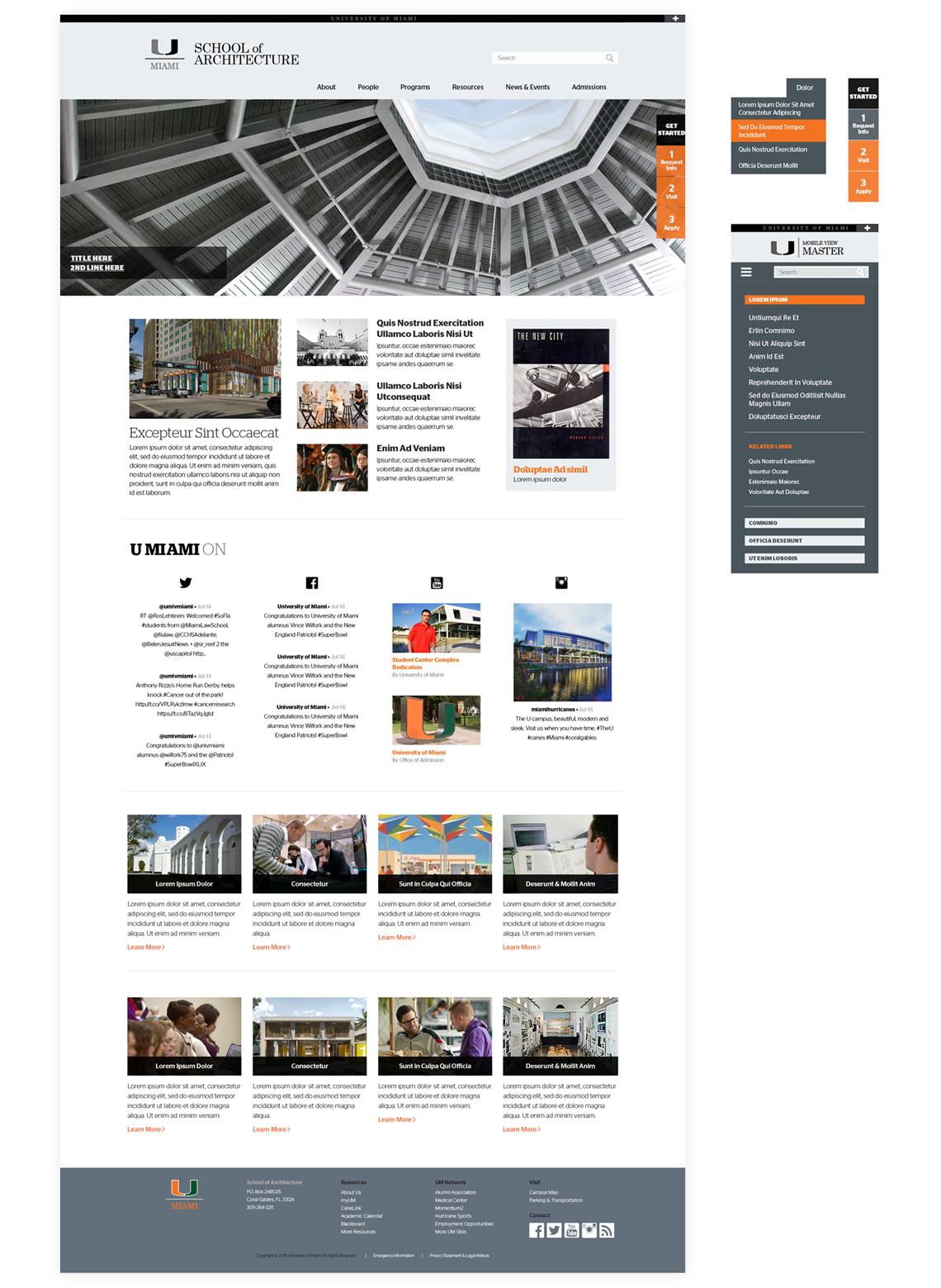 University of Miami School of Architect Color Scheme