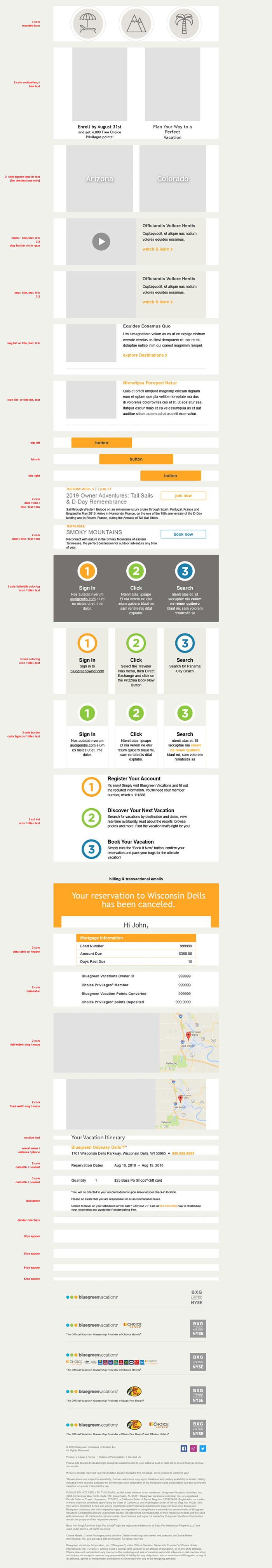 BV Global Email Components Desktop View