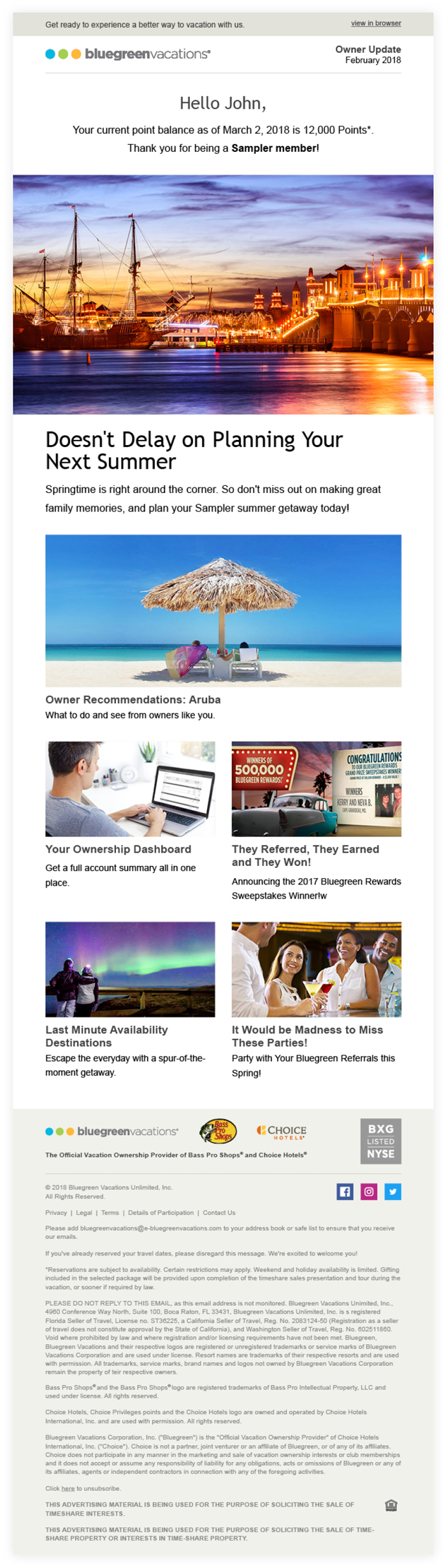 BV Global Email Owner Update