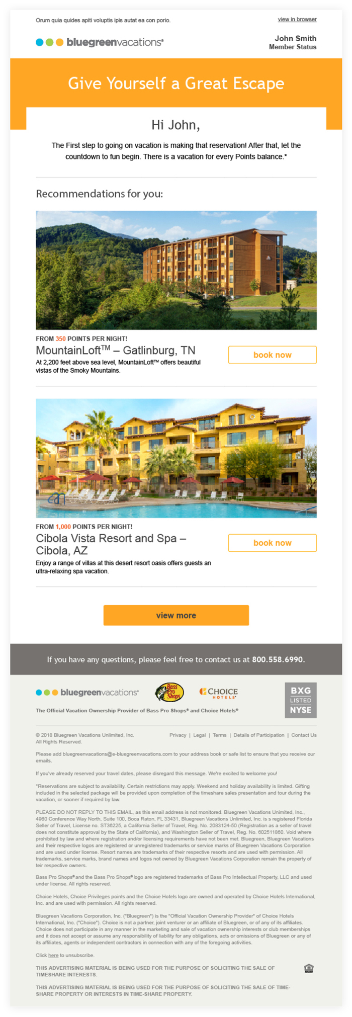 BV Global Email Promo