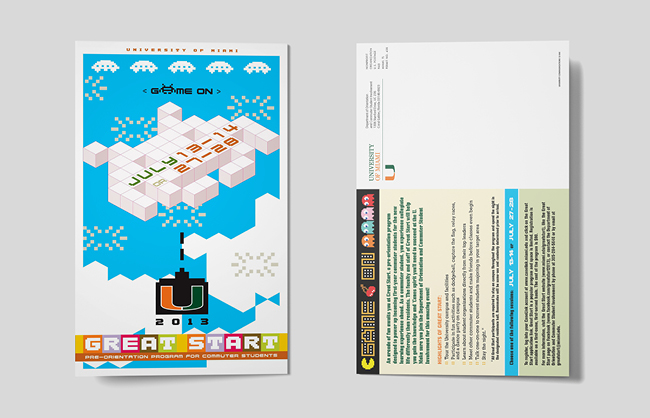 University of Miami Student Affair Orientation Postcard